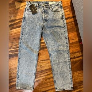 Rag & Bone acid wash Straight Leg Jeans Classic Denim